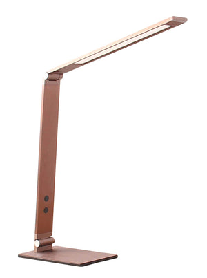 Function LED Table Lamp Brushed Copper