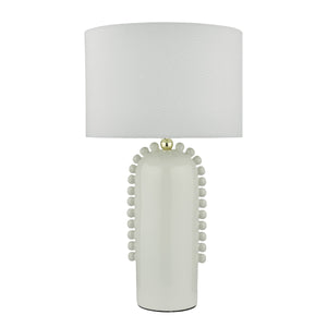Sucre White Ceramic Table Lamp With Shade