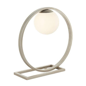 Luna Brushed Silver Table Lamp
