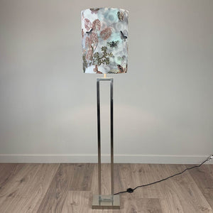 Fitzroy Brushed Steel Floor Lamp with Arte Moooi Memento Dawn Shade