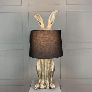 Harvey Hare Antique Silver Table Lamp