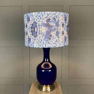 Bluebird Blue Vase Table Lamp With Shade