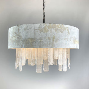 Lucerne Hand Cut Glass Ceiling Pendant and Hazel 1 Shade