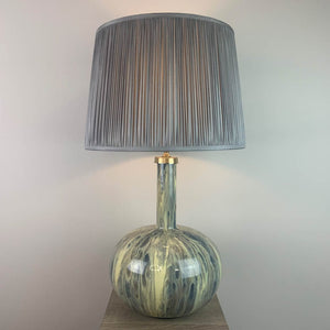Loch Kiri Table Lamp with Hemsley Grey Pleated Shade