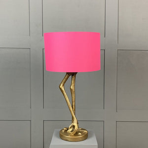 Flamingo Leg Antique Gold Table Lamp