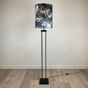 Matt Black Metal Four Post Floor Lamp with Arte Moooi Memento Dusk Shade