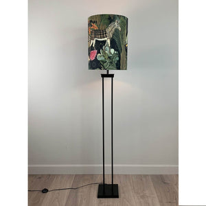 Matt Black Metal Four Post Floor Lamp with Arte Moooi Menagerie Animal Shade