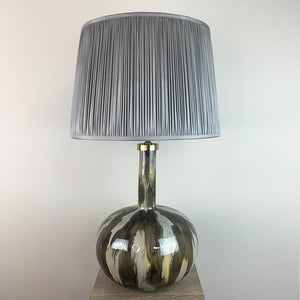 Ripples Kiri Table Lamp with Hemsley Grey Pleated Shade