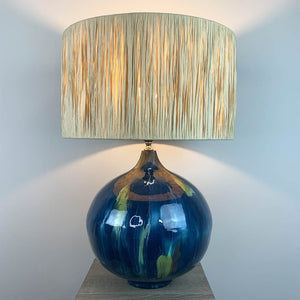 Sky Loma Table Lamp with Natural Raffia Shade